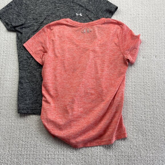 Lot x2 Bulk Under Armour Heat Gear Top Loose Shirt Women’s Sz M Activewear Read - Picture 8 of 10